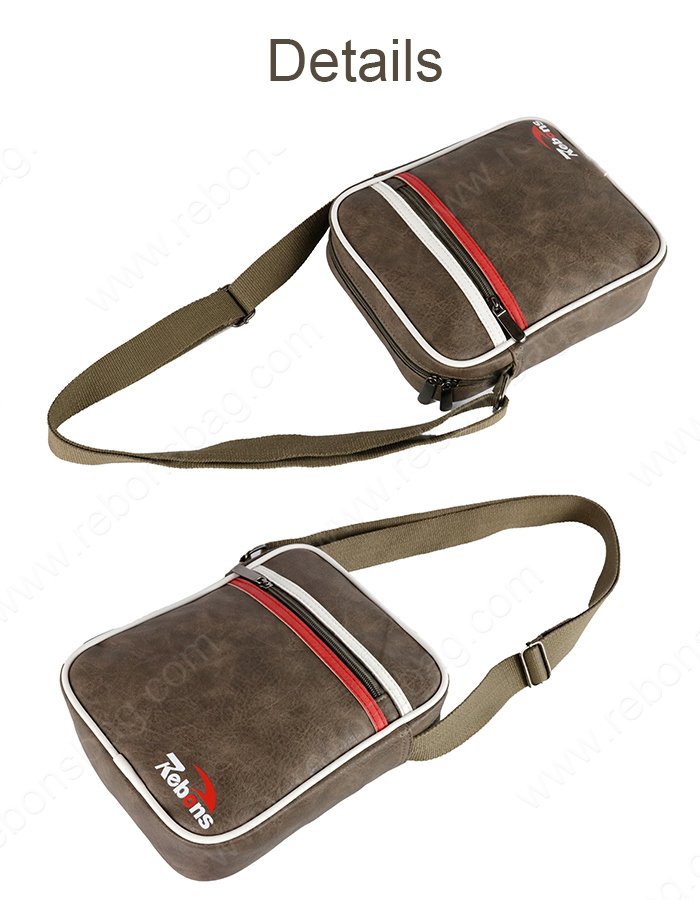 PU Leather Shoulder Laptop Bag for Men