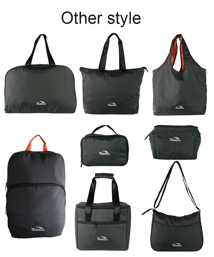 Simple Design Black Men Tote Bag for Shopping Camping and Work