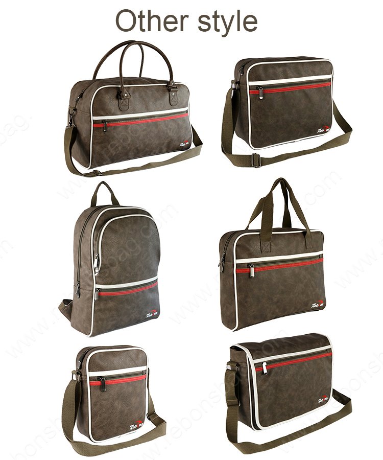 PU Leather Shoulder Laptop Bag for Men
