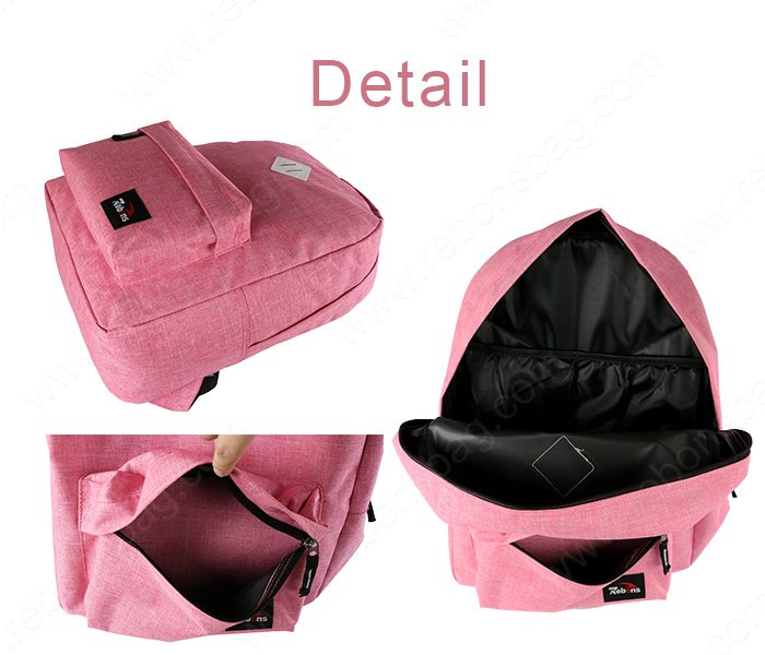 Pink School Travel Backpack Bag