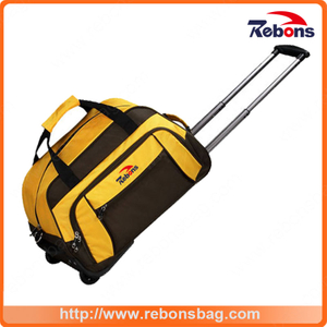 Trendy Trolley School Bags for Girls Bag Trolley Leather Trolley Bag with Stitching Colors