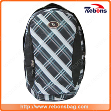High Quality Plaid Customized Pattern Logo Waterproof Backpack for Travel Sport