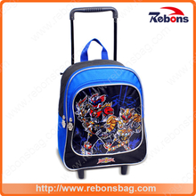 Printing Wholesale Waterproof Nylon Primary Middle School Students Bag with Weels