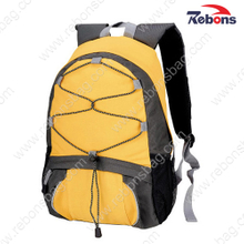 Yellow Custom Logo 600d Polyester Travel Bag Sports Backpacks