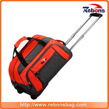 Wholesale Patchwork Children Laptop Bag with Trolley Kids Trolley School Bag