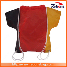 Custom Logo Patchwork Drawstring Cotton Bag