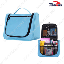 Cheap Hanging 600d Polyester Plain Travel Cosmetic Toilet Wash Bags