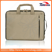 Hot Sale Vice-Functional Computer Compartment Customized Printing Laptop Bag with Strong Handle and Shoulder Strap