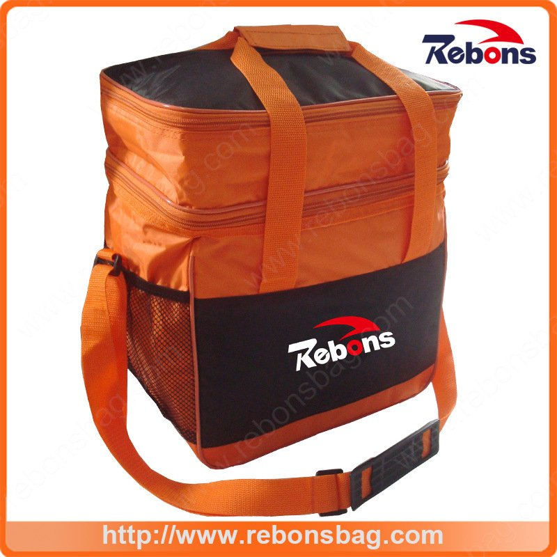 Outdoor Fitness Compartments Cooler Bag for Frozen Food