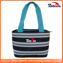 Cheap Disposable Striped Lunch Picnic Non Woven Cooler Bag