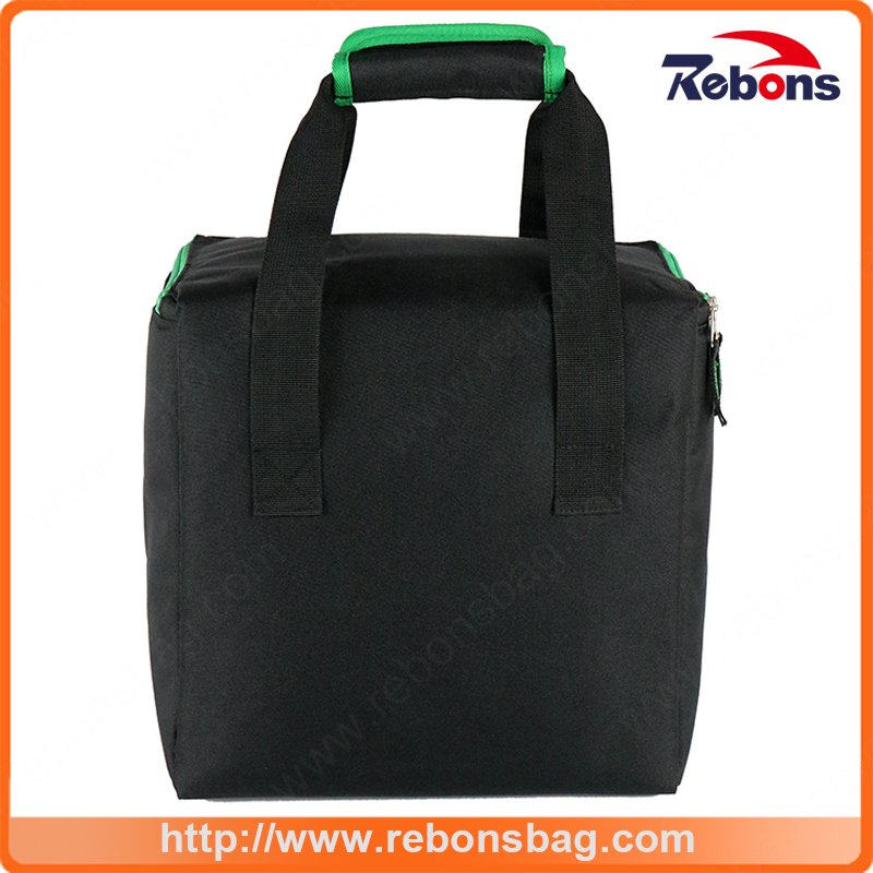 Printed Brand Name Fabric Insulated Ice Cooler Hand Bag for Picnic Lunch