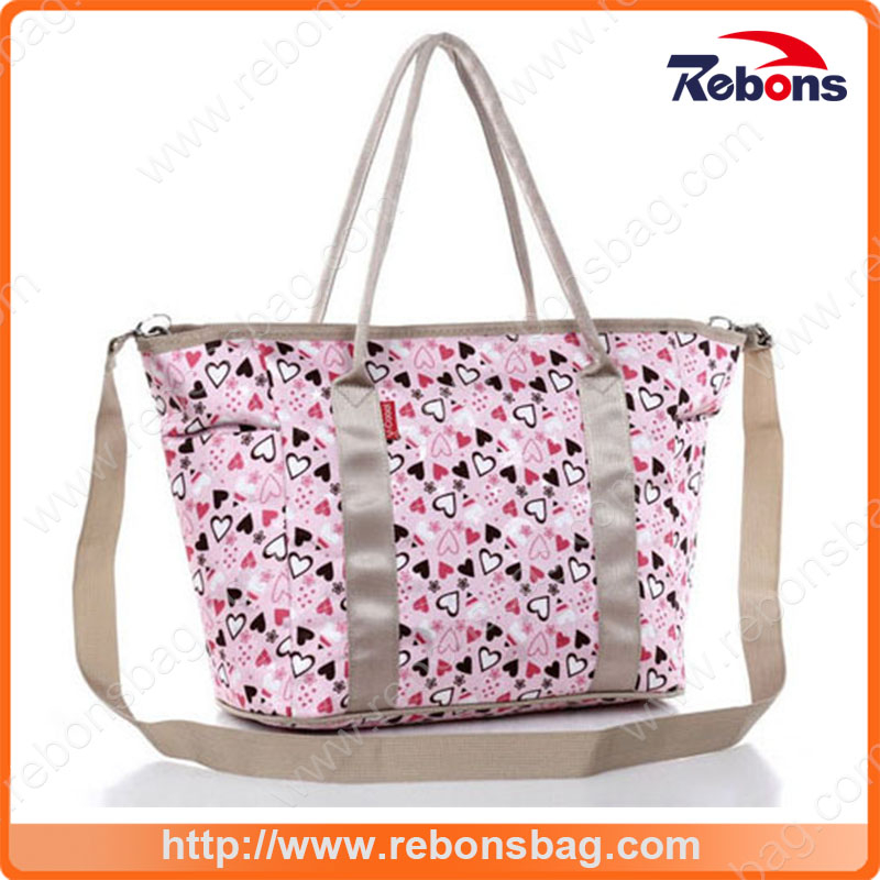 High Quality Multi-Function Baby Diaper Mummy Bag with Heart Printing