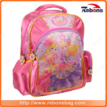Colorful Pretty Princess Printed Girls School Backpack School Bags for Student