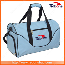 New Vintage Waxed Fabric Contrast Color Casual Travel Bag with Trimming