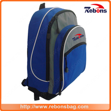 Hot Style Black Fashion Business Waterproof Slim Laptop Backpack with Stripe Piping