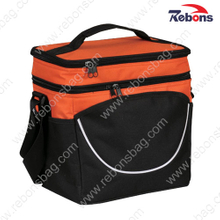 Quilted Hot and Cold Insulated Cooler Bags with Double Compartments