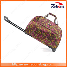 Promotional Outdoor Cute Soft Luggage Bag Travel World Trolley Bags for Vacation with Bear Shape Printing