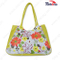 Best Selling Woman Fabric Flower Printed Tote Beach Shopping Bags
