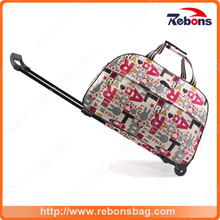 New Design Assorted Printed Durable Rabbit Silk-Creen Trolley Bags for Sports