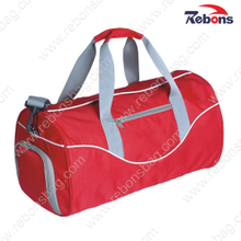 Red Athletic Sports Travel Bag with Shoe Compartment
