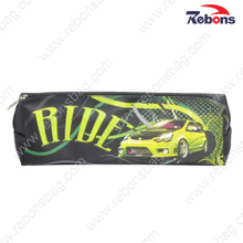 Satin Car Printing Zipper Children School Pencil Bags for Boys