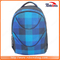 New Brand Plaid Twill Cationic Polyester Backpack for Traveling