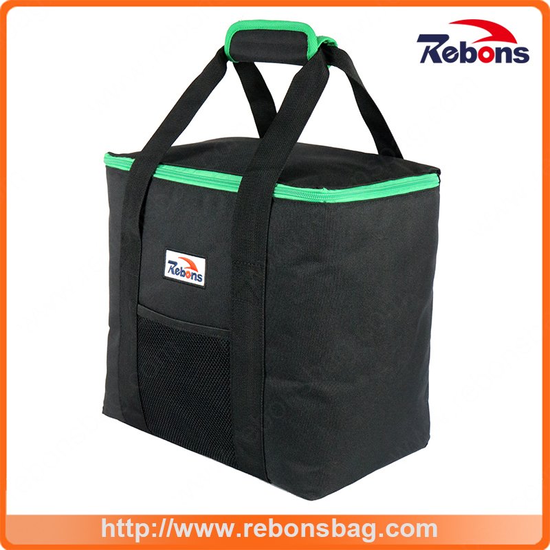 Printed Brand Name Fabric Insulated Ice Cooler Hand Bag for Picnic Lunch