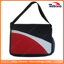Trending Products Black Patchwork Men′s Messenger Bags Expandable Foldable PU Leather Shoulder Bag Man Crossbody Bag