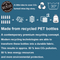 Green Light Folding Water-Repellent Hiking Bag Backpacks Made From Recycled Pet Plastic Bottles